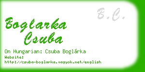 boglarka csuba business card