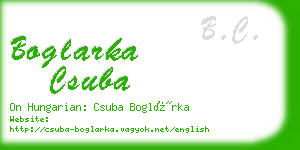 boglarka csuba business card